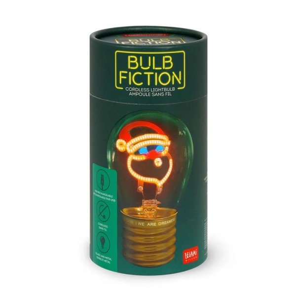Santa Claus Lightbulb-Shaped Table Lamp - Bulb Fiction