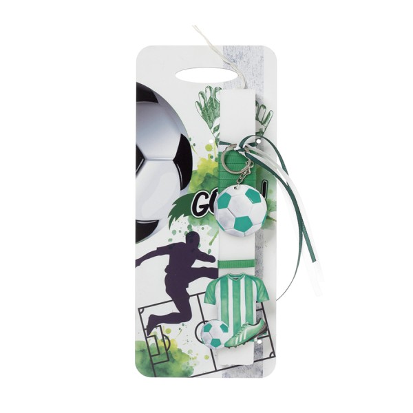 Λαμπάδα με πλάτη Ποδόσφαιρο Πράσινο