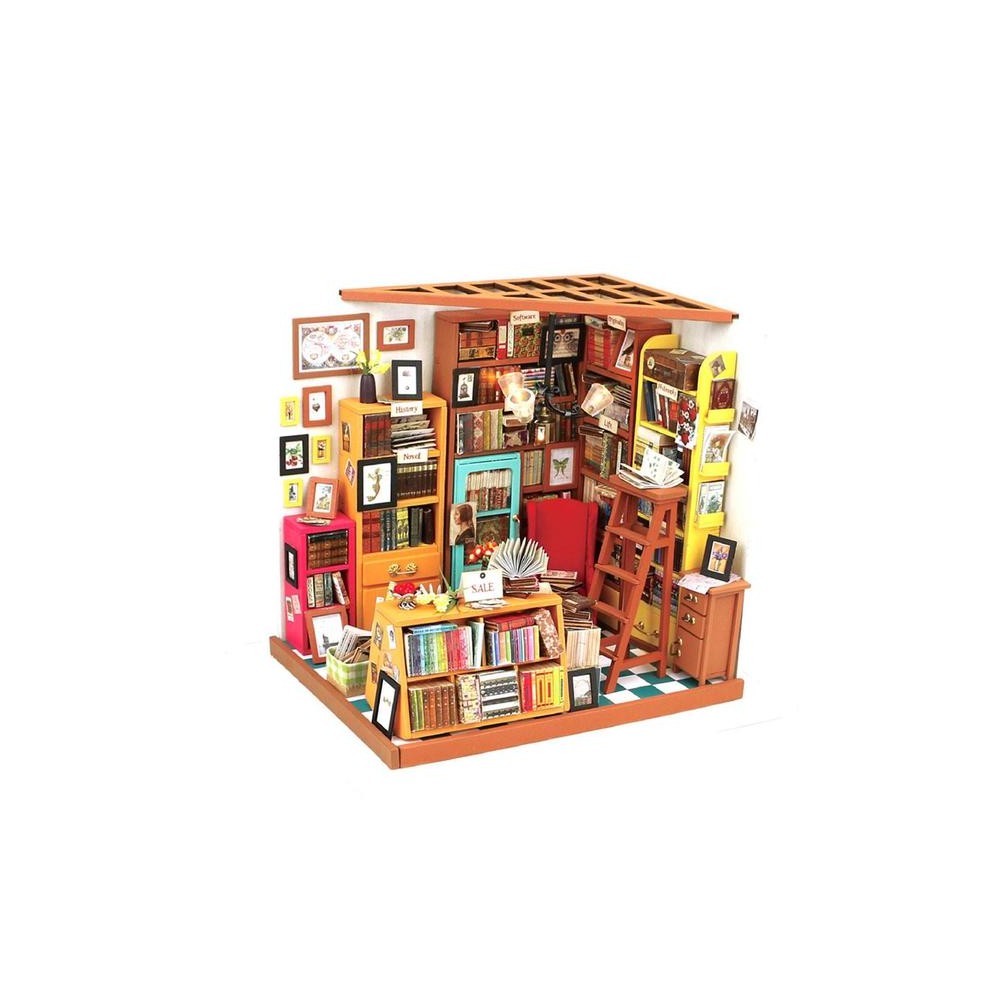 Robotime - Sam's Study DIY Βιβλιοθήκη Μινιατούρα